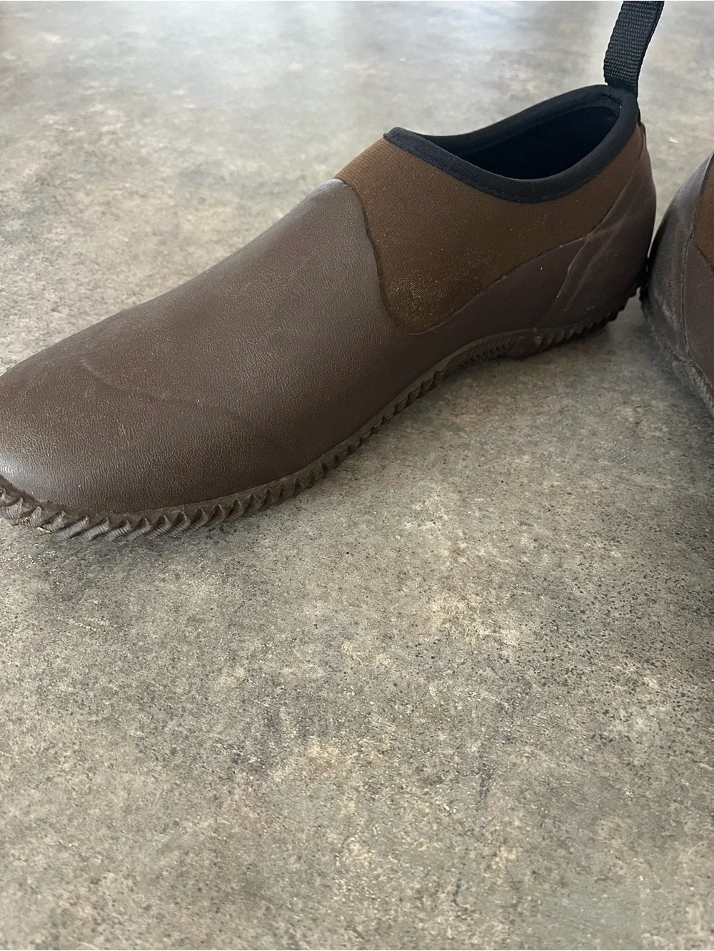 Men's Brown Waterproof Slip-On Rain & Snow Shoes